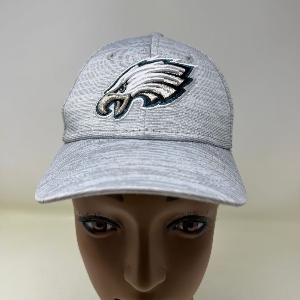 Philadelphia Eagles New Era 39THIRTY Hat Gray Stretch Fit NFL Football Youth - Picture 2 of 10